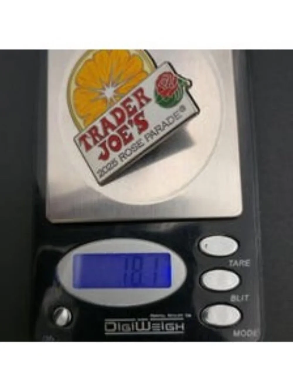 Trader Joe's 2025 Rose Parade Orange Citrus Enamel Collectible Pin B1512